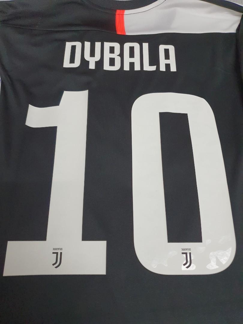 Bnwt Official Juventus 2019 2020 Home Kit With Senscilia Uefa Ucl Starball Respect Scudetto Patches And Dybala Nameset Sports Athletic Sports Clothing On Carousell