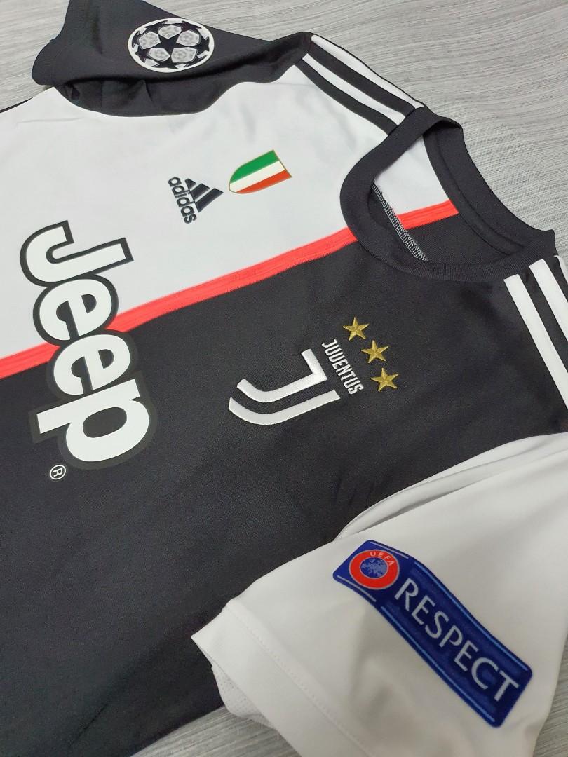 BNWT ) Official Juventus 2019 - 2020 Home Kit with SENSCILIA UEFA UCL  Starball / Respect / Scudetto Patches and DYBALA Nameset, Men's Fashion,  Activewear on Carousell