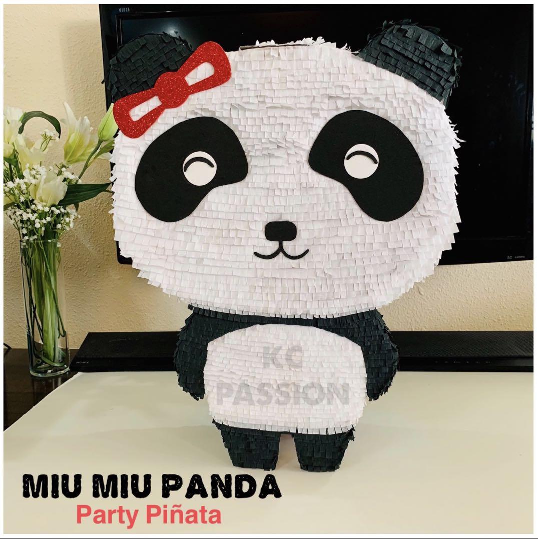🐼 PANDA [Kiki and Miu Miu] PARTY PIÑATA • PINATA Customized