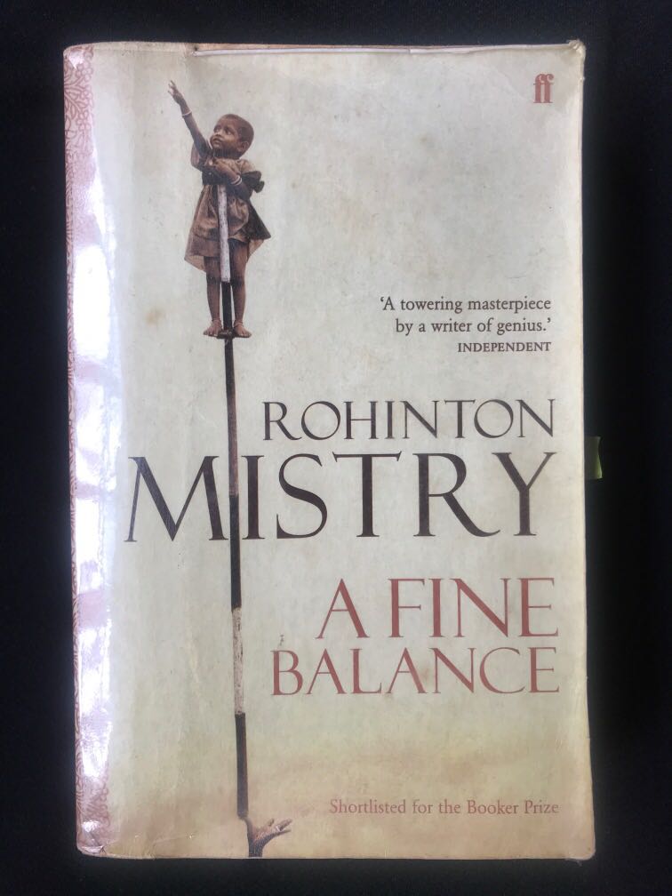 A Fine Balance By Rohinton Mistry Books Stationery Fiction On Carousell