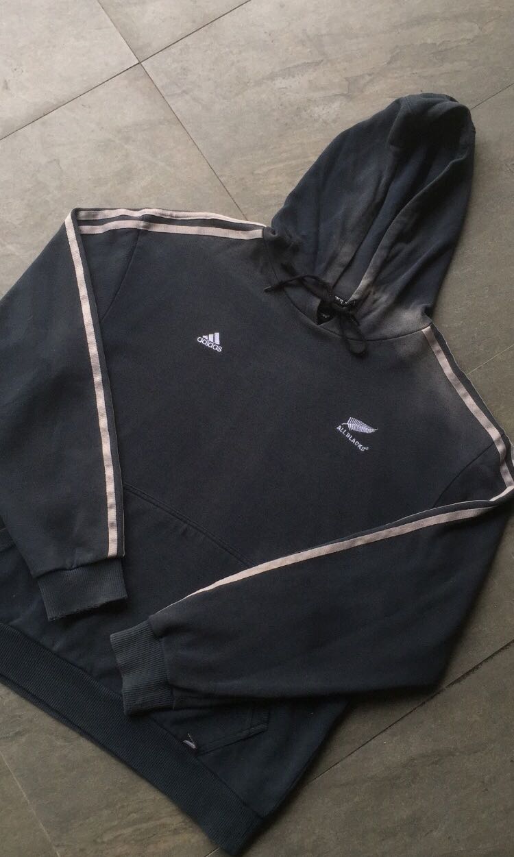 Adidas All Black Hoodie Sports Athletic Sports Clothing On Carousell