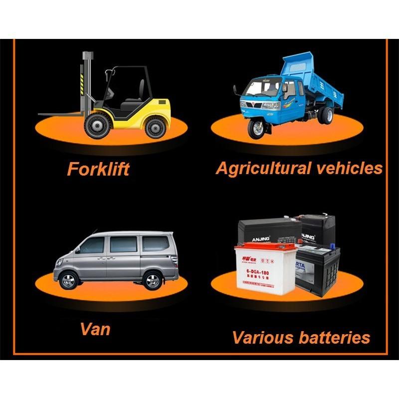 ANJING AJ-618E Pulse Repair Battery Charger 130V-250V 200AH 12V 24V ...