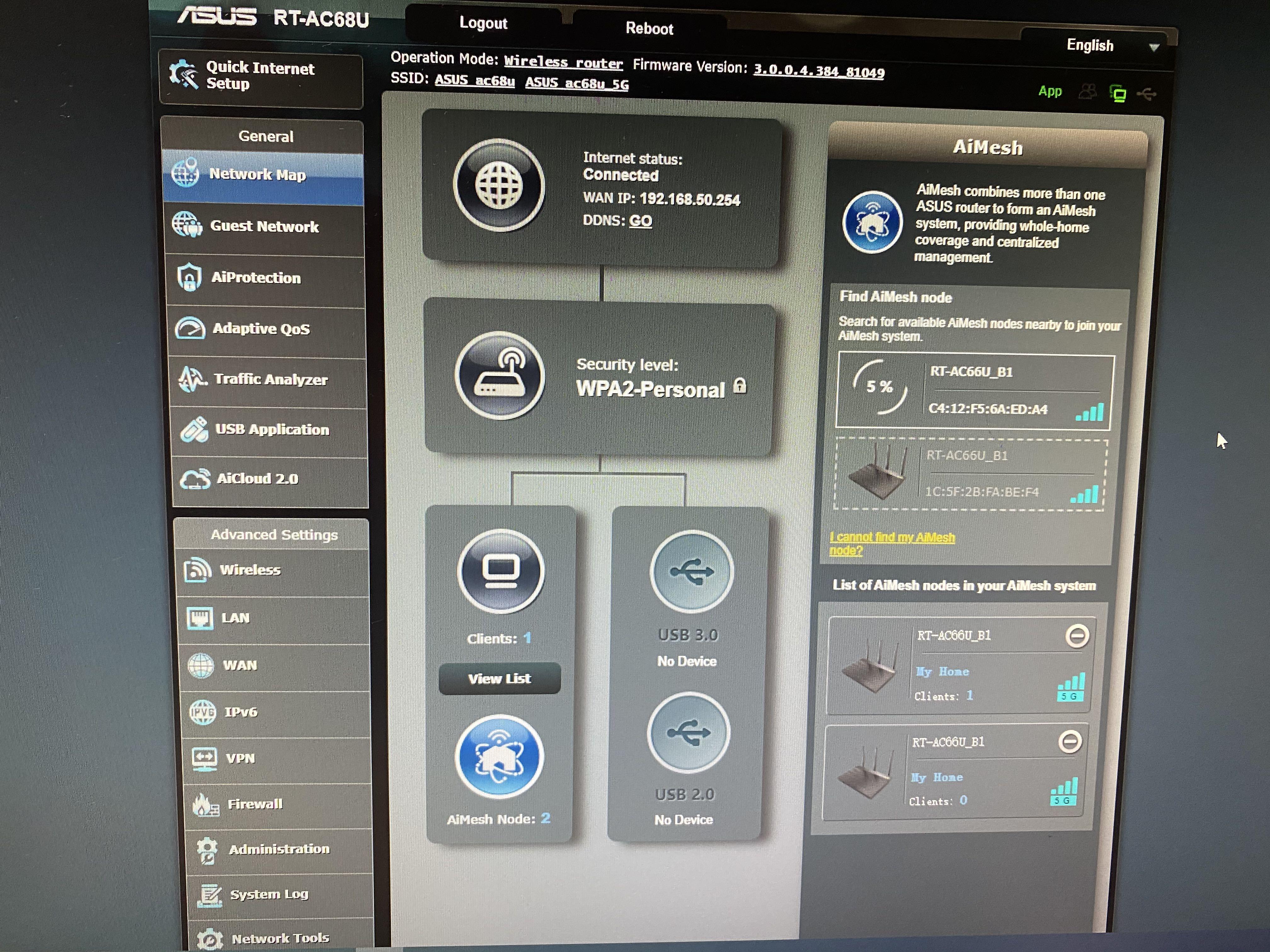 Does Asus Rt N66u Support Aimesh