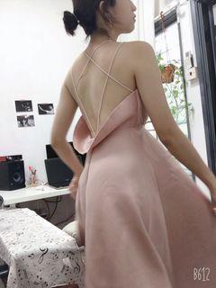 Baby Pink Bareback Midi Dress ❤️❤️❤️❤️❤️