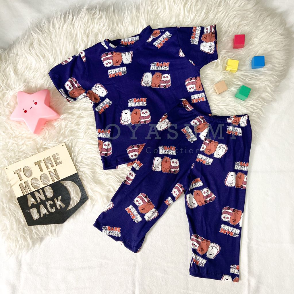 Bare Bears Terno Sleepwear Babies Kids Babies Kids Fashion