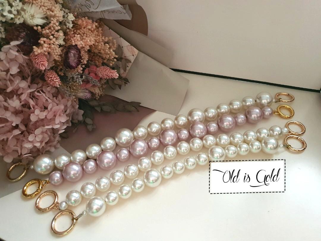 chanel bag with pearl handle