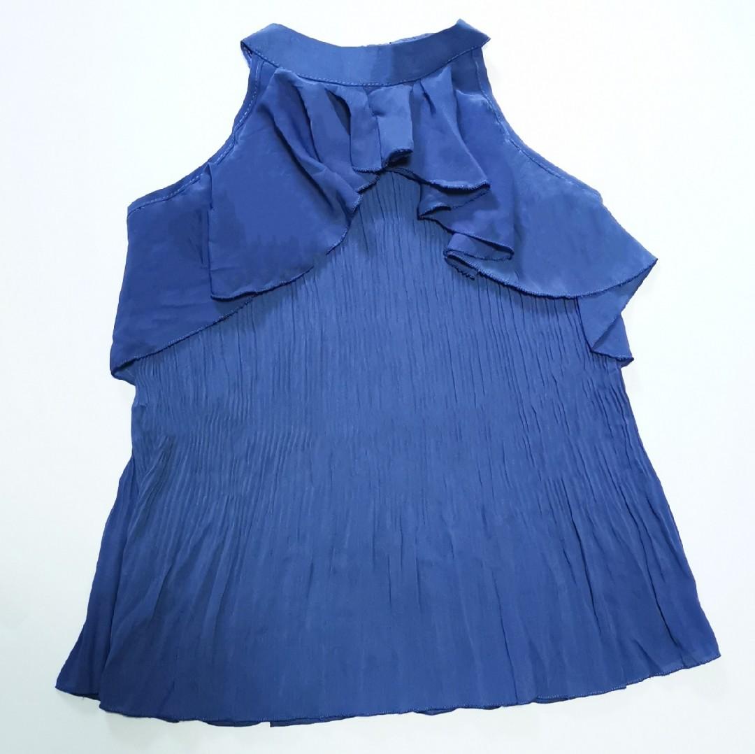halter neck ruffle top