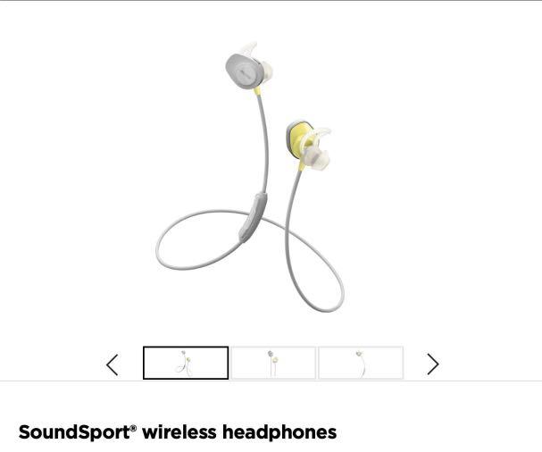 Bose soundsport wireless headphones citron online