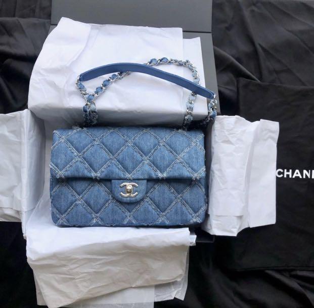 chanel denim handbag