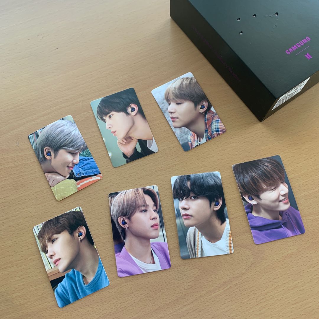 authentic bts samsung galaxy buds photocard