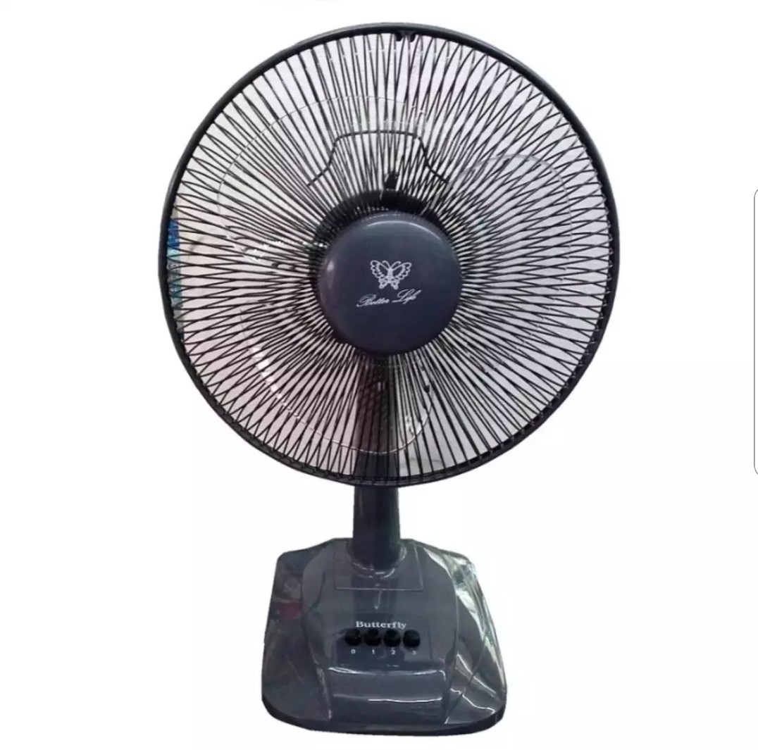 Butterfly 12' B-1288 table fan kipas meja (Black), Kitchen & Appliances on Carousell
