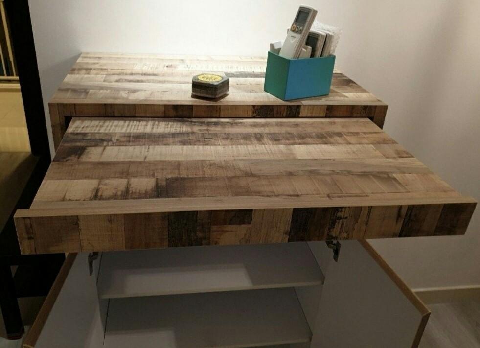 Cabinet With Pull Out Table Top Furniture Shelves Drawers On Carousell
