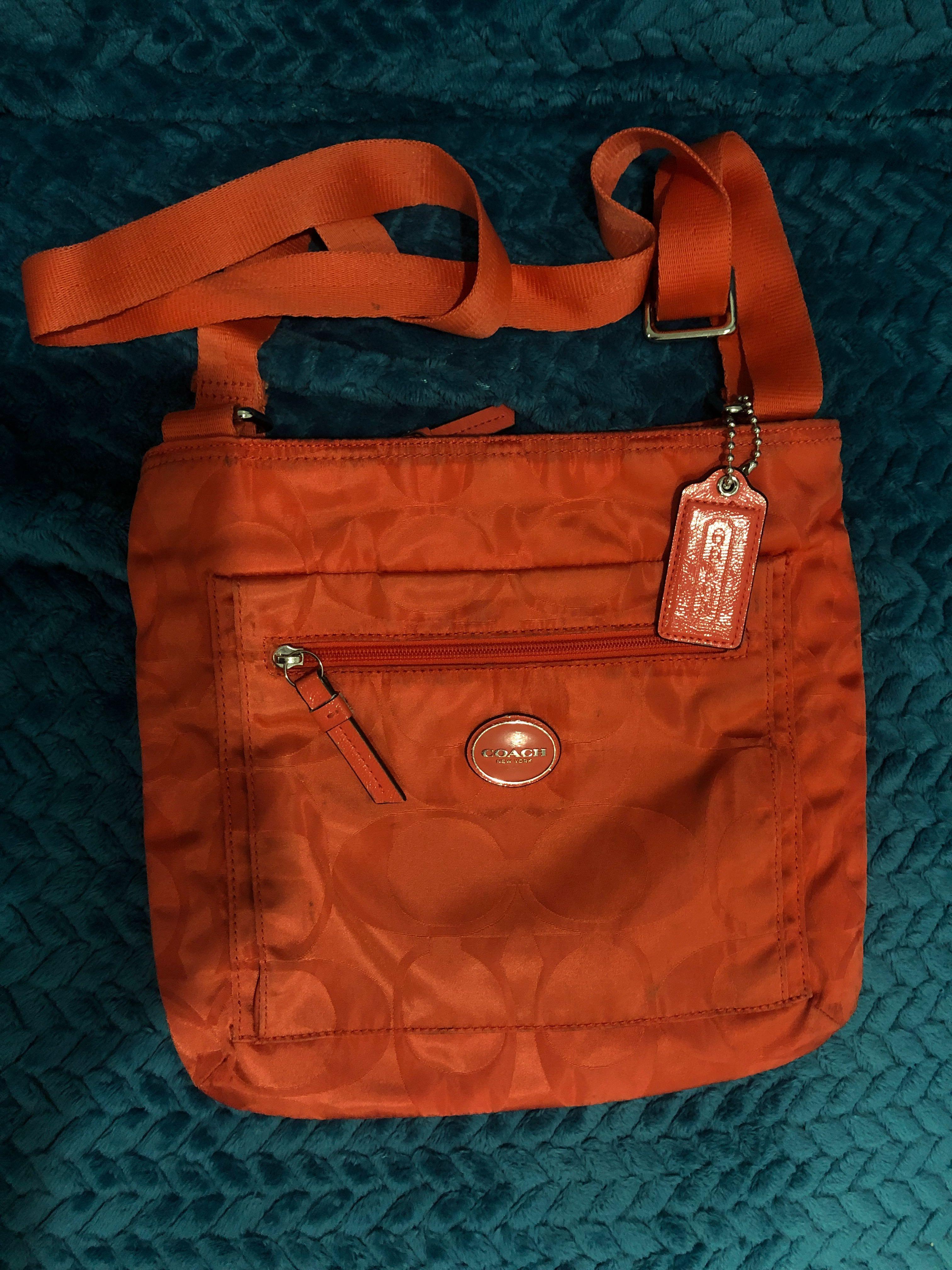 Coach orange sling bag 2025