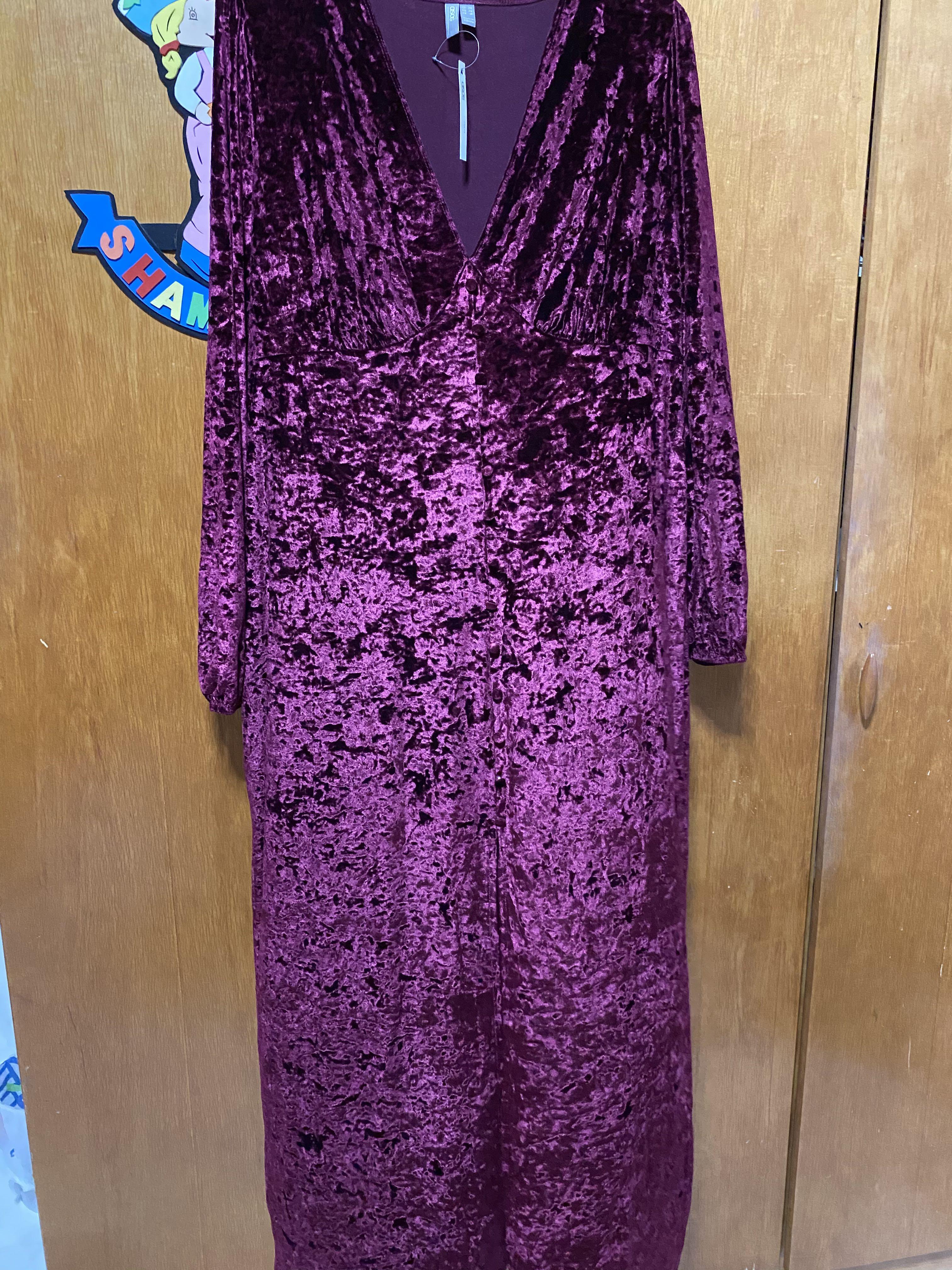 long sleeve maxi dress size 20