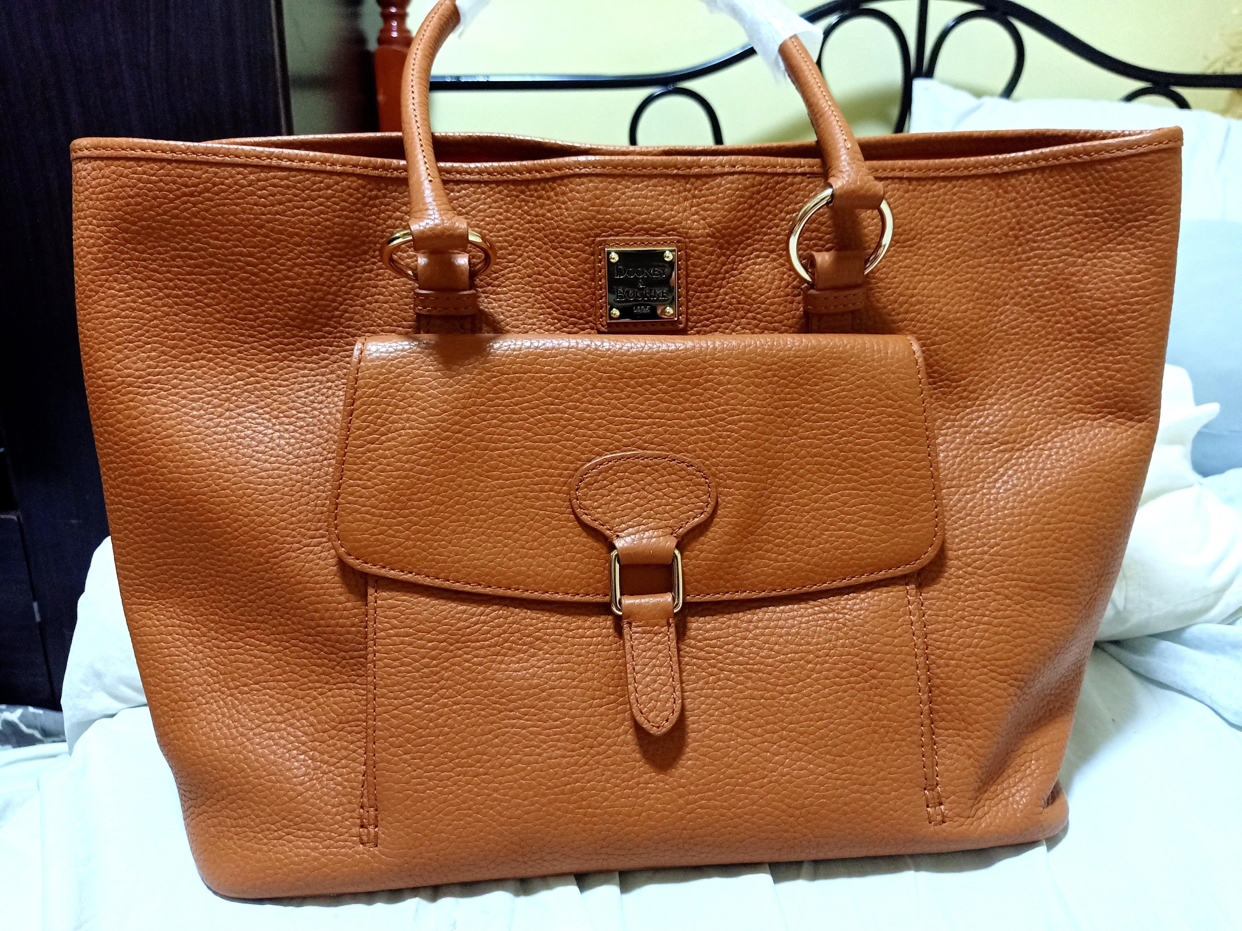Dooney & bourke leather tote clearance