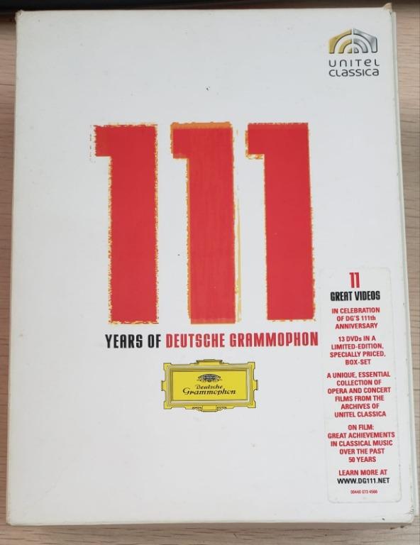 包郵] DVD UNITEL CLASSICA 111 YEARS OF DEUTSCHE GRAMMOPHON 13隻DVD