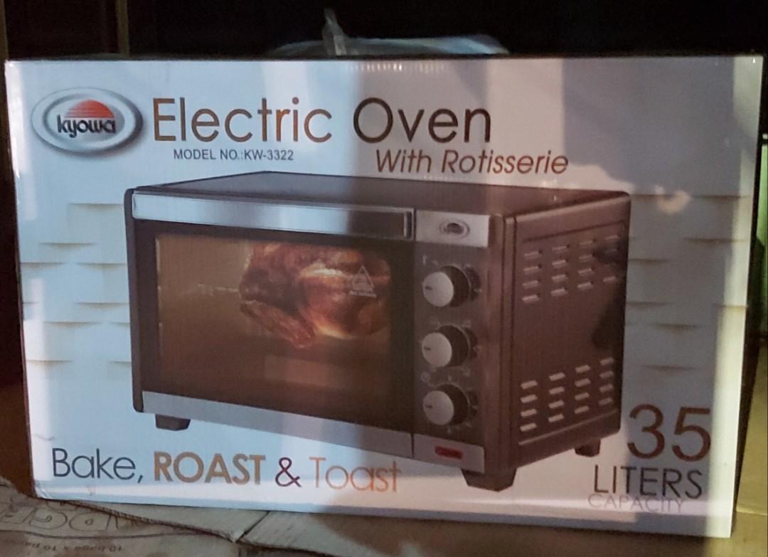 Electric Oven With Rotisserie 35l Home Furniture Home Appliances Cooking And Ovens On Carousell