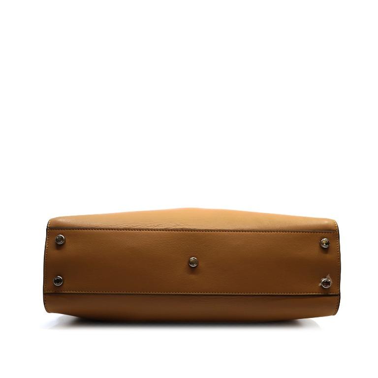 Fendi ZVZ013-Y46-149-2575 Peekaboo Leather Beige 39cm Womens 2way 
