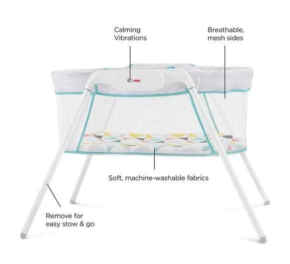 fisher price stow n go bassinet sheets