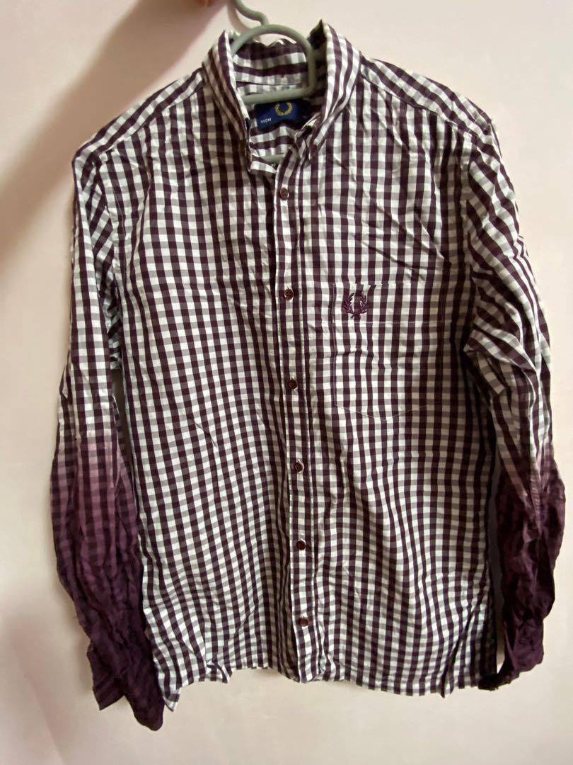 Fred Perry Checked Shirts X 3 Luxury Apparel Men S On Carousell