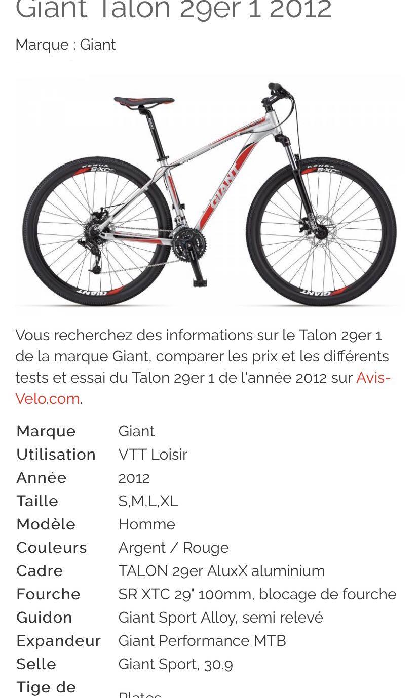 Avis vtt giant 2025 talon