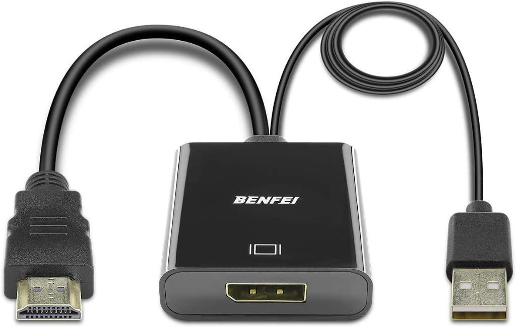 Hdmi To Displayport Benfei Hdmi To Displayport Adapter With Audio Compatible For Laptop Xbox 360 One Ps4 Ps3 Hdmi Device Electronics Others On Carousell