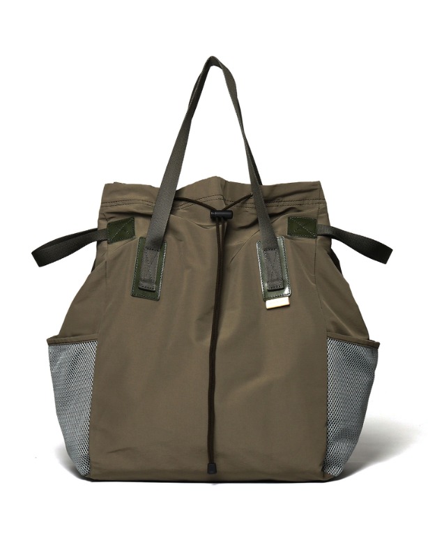Hender Scheme functional tote bag khaki olive, 男裝, 袋, 腰袋 