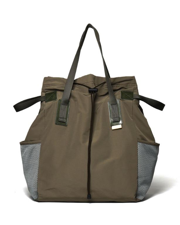 Hender Scheme functional tote bag khaki olive, 男裝, 袋, 腰袋