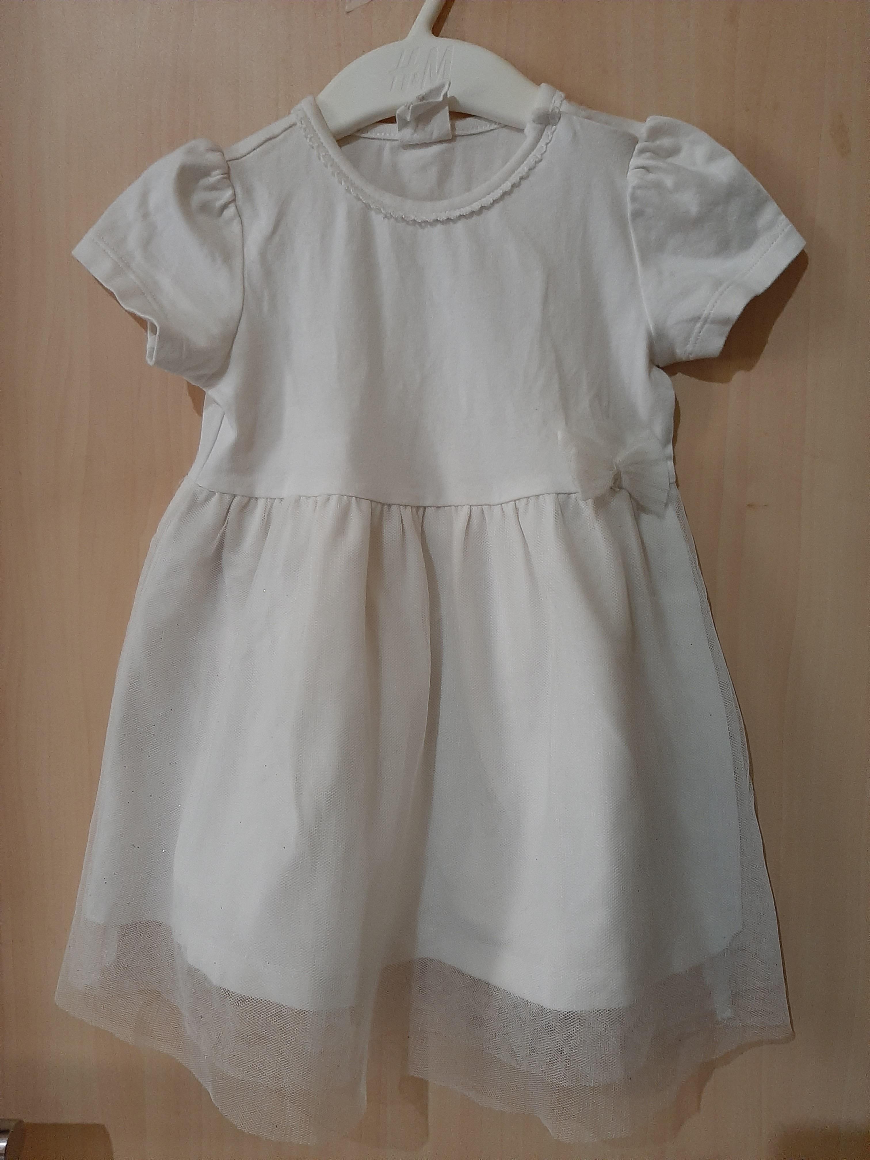 Hnm Baby Dress Tutu Bayi 4 6m Dress Putih H M Baby Bayi Anak Baju Bayi Di Carousell