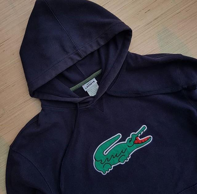 Lacoste navy discount hoodie