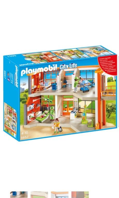 HOT Playmobil 6657 City Life Furnished Children s Hospital Doctor Nurse Clinic