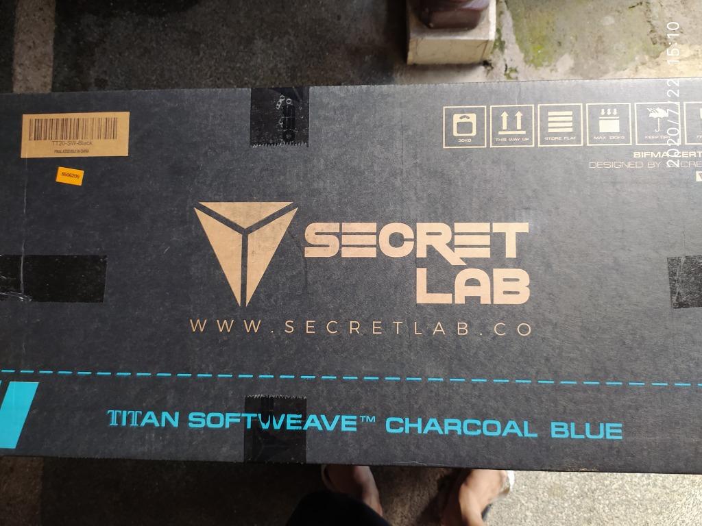 HOT! Secretlab TITAN 2020 Series Charcoal Blue SoftWeave ...