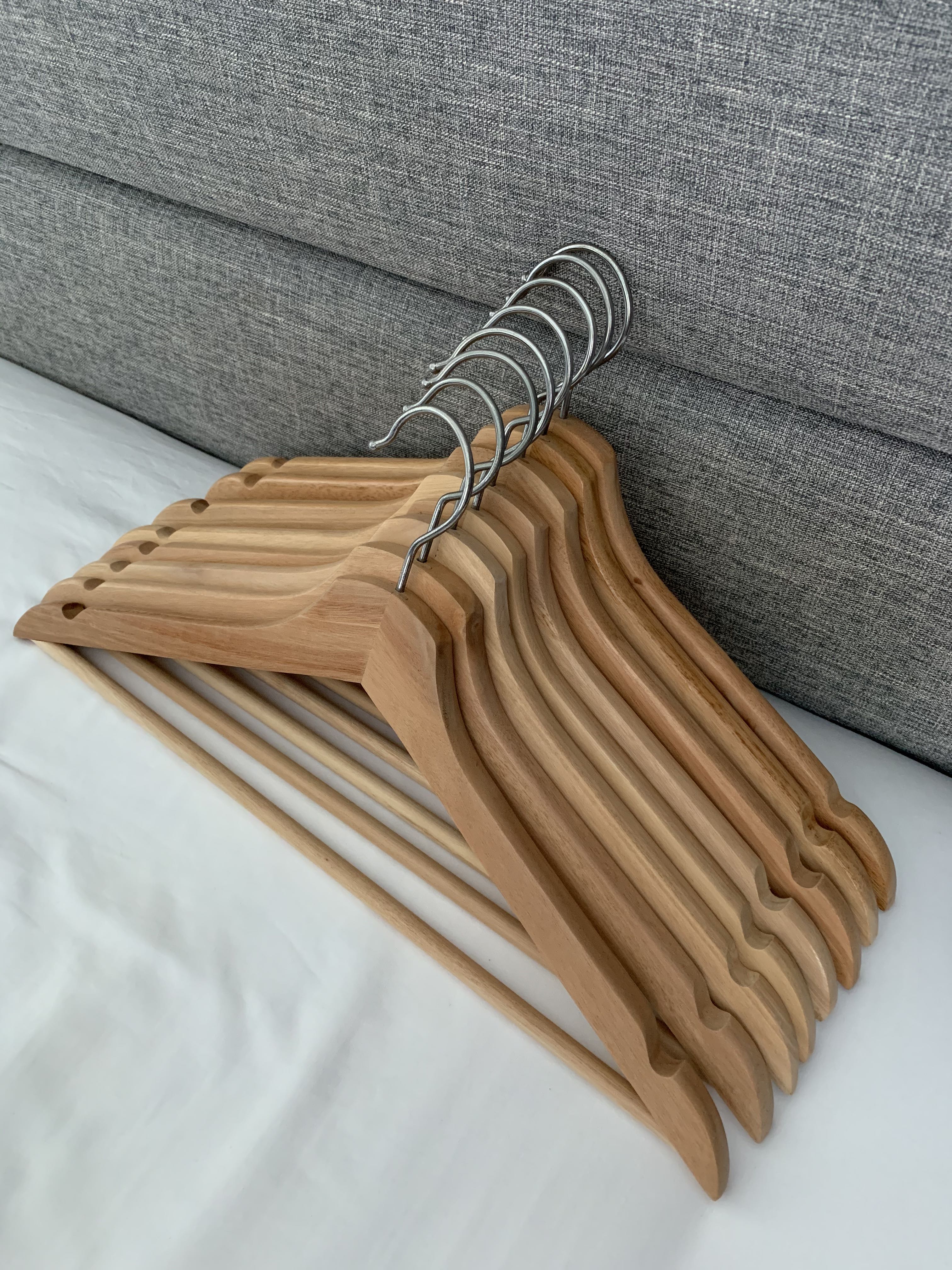 Ikea Wooden Hangers Used Women S Fashion Clothes Others On Carousell