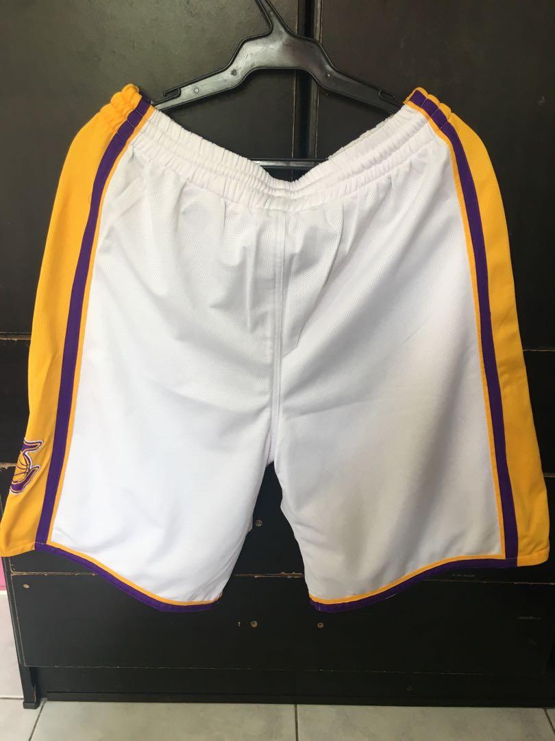 La Lakers White Uniform Short Sports Athletic Sports Clothing On Carousell