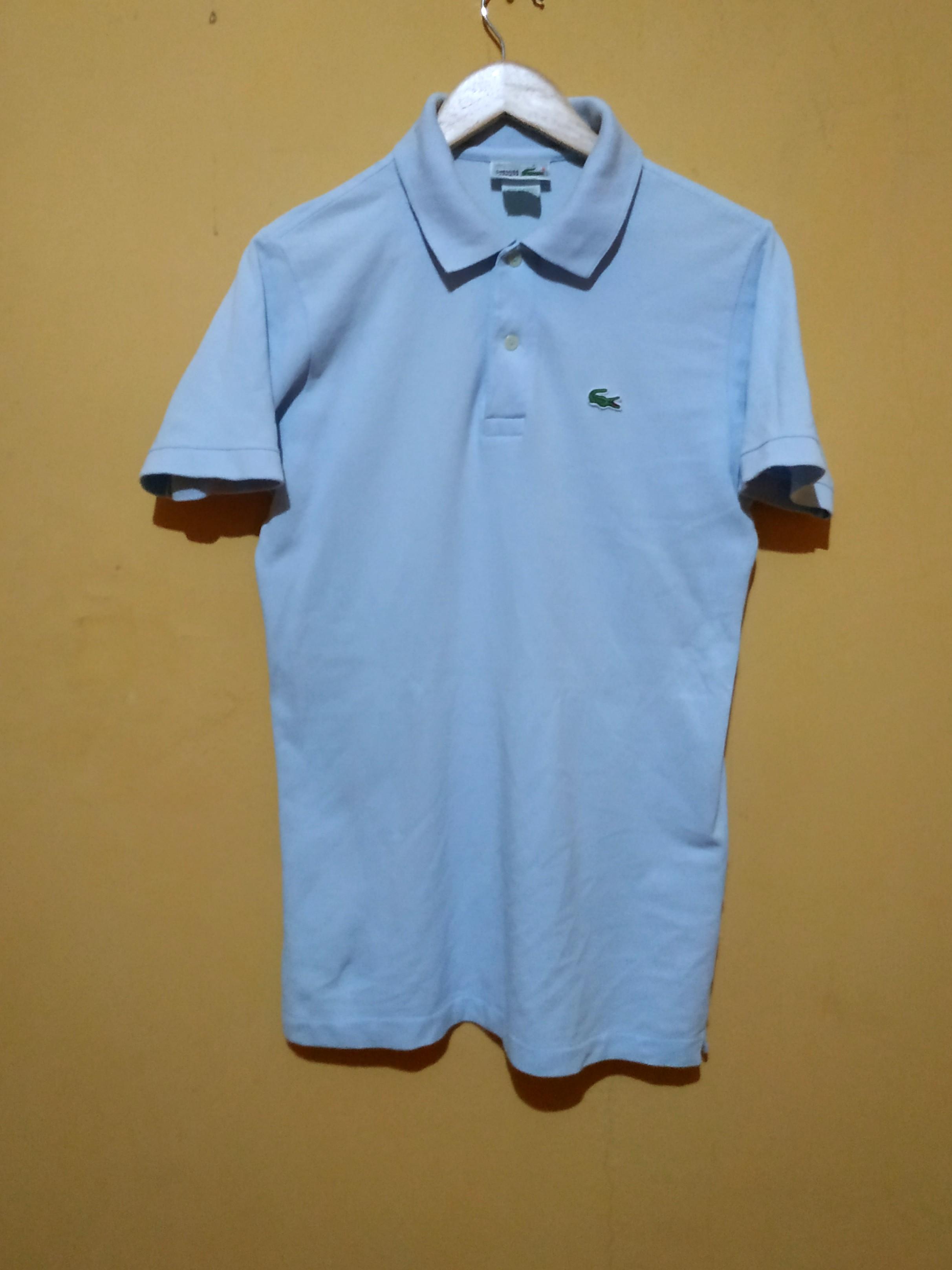 Lacoste Made in france, Fesyen Pria, Pakaian , Atasan di Carousell