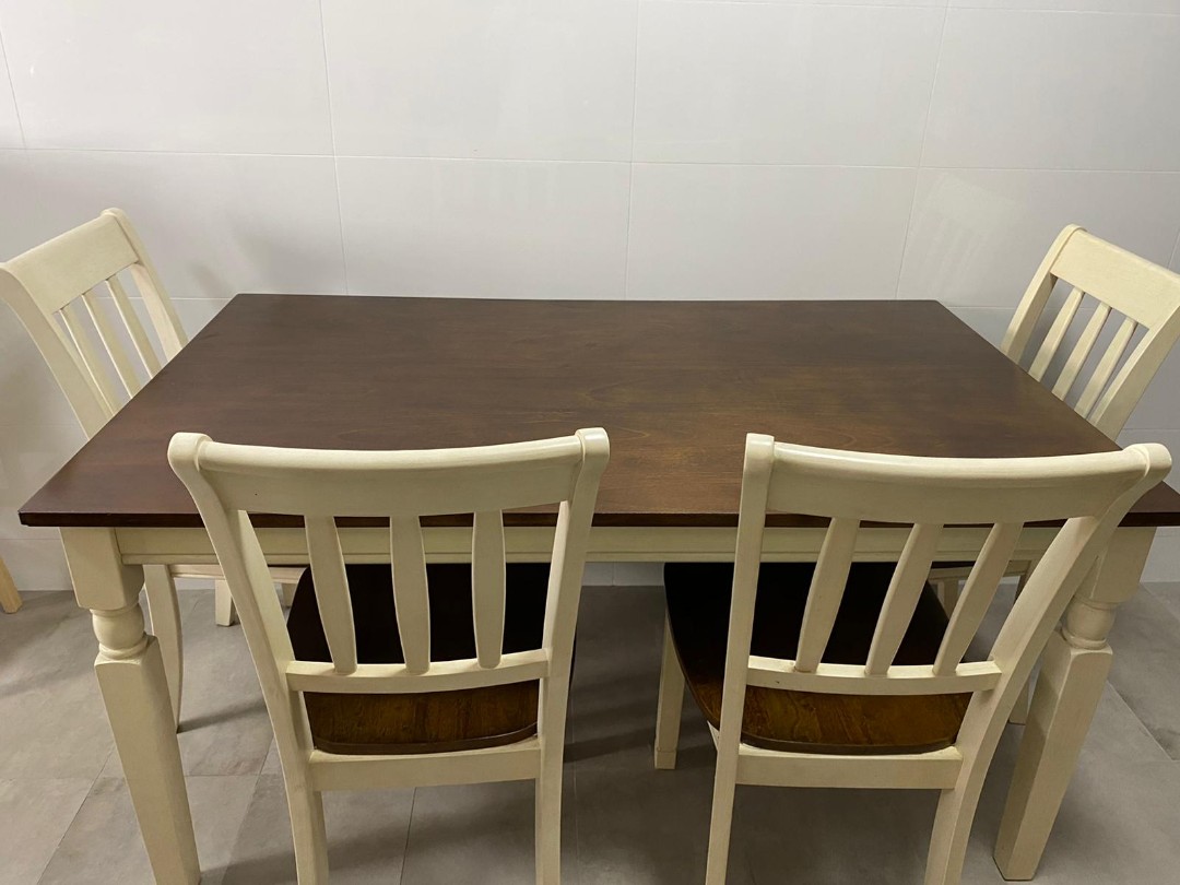 Laura Ashley Dining Table Set, Furniture & Home Living, Furniture