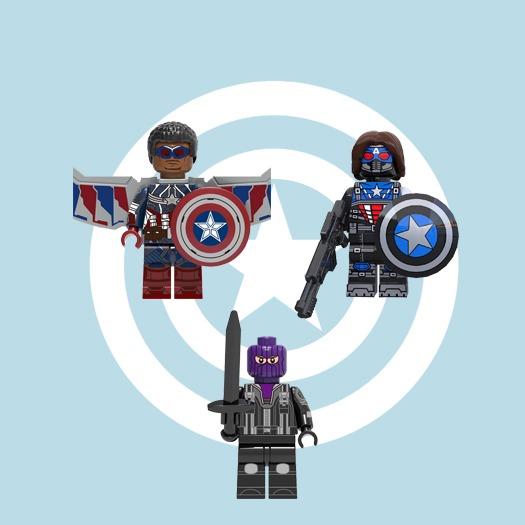 Lego Like Marvel Falcon Winter Soldier Baron Zemo Set 3 Figures Toys Games Toys On Carousell