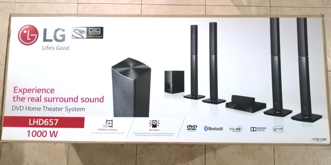LG DVD Home Theater System (LHD657), Audio, Soundbars, Speakers