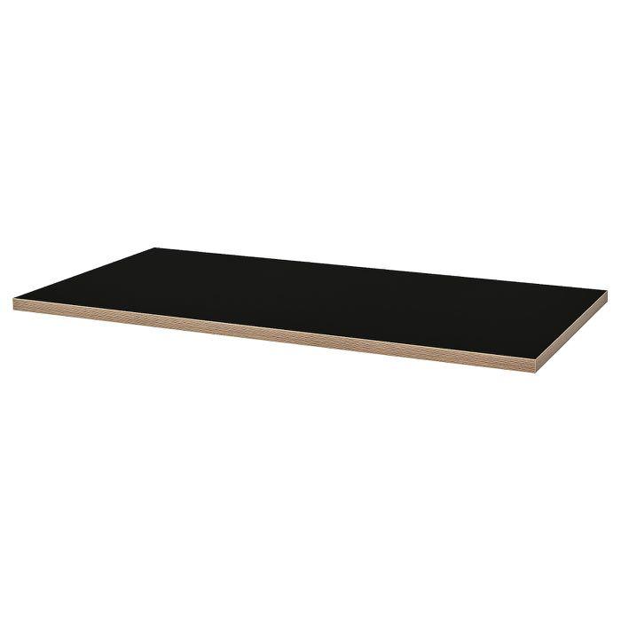 Linnmon table top black discount