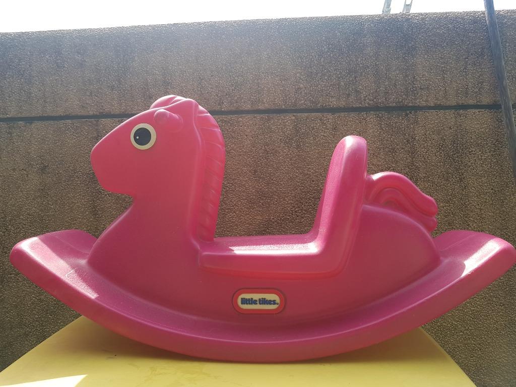 magenta rocking horse