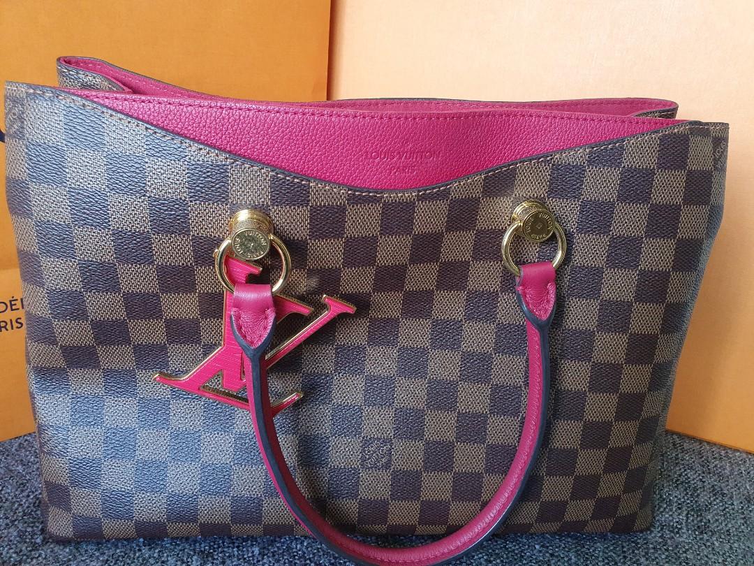 Louis Vuitton Riverside Handbag in Lie de Vin Red LV Charm N40052