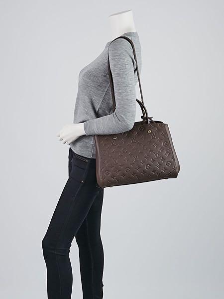 Louis Vuitton Monogram Empreinte Leather Montaigne MM Burgundy