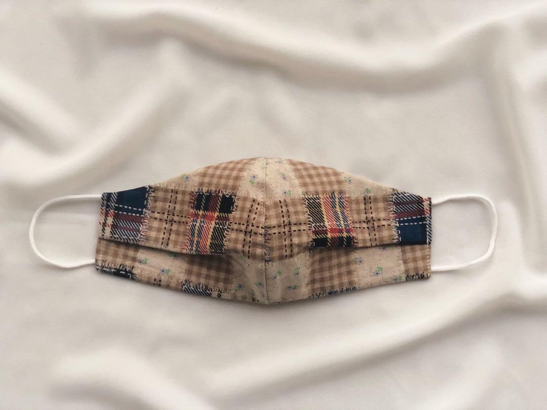 Masker Kain Katun Premium Japanese Cotton In Patchwork Fesyen Wanita Aksesoris Di Carousell