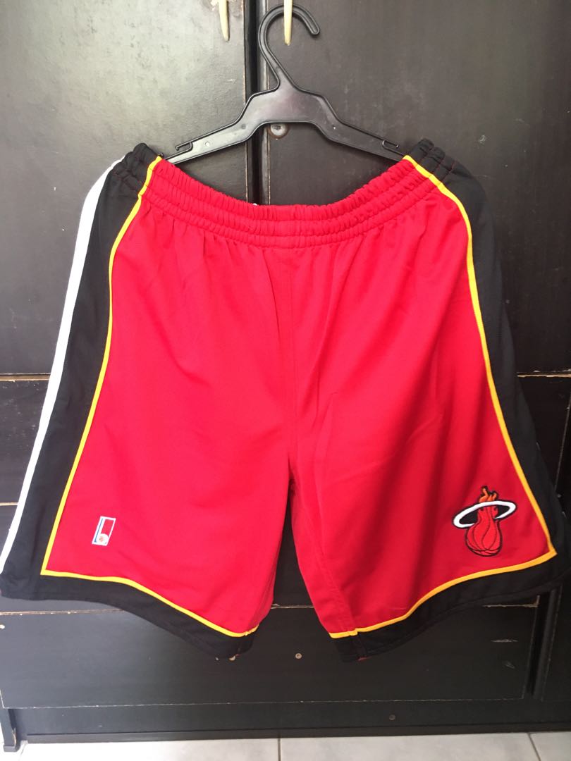 Miami heat shorts red on sale