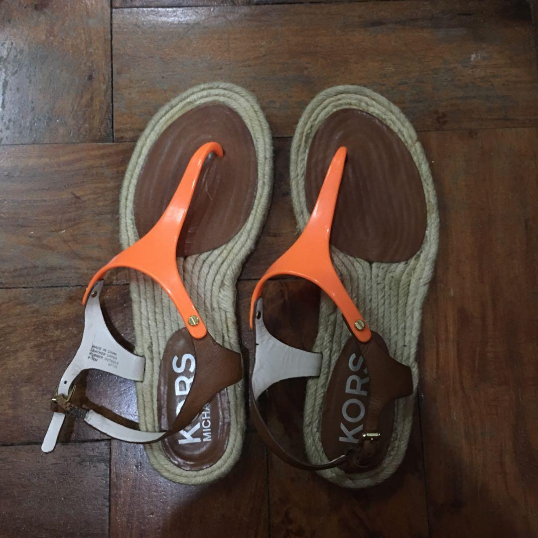 michael kors shoes womens orange