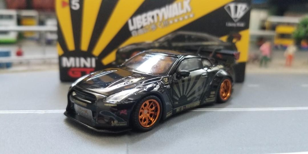 Minigt No 5 Lb Works Nissan Gt R R35 Type 1 Rear Wing Ver 1 2 Black W Copper Wheel Rhd 玩具 遊戲類 玩具 Carousell