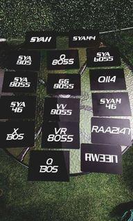 Affordable Number Plates Acrylic For Sale Auto Accessories Carousell Malaysia