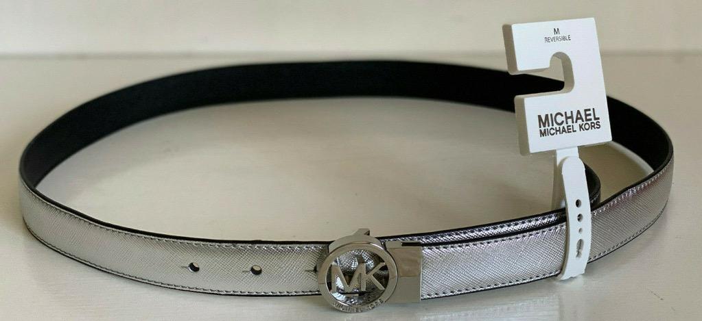 michael kors silver belt