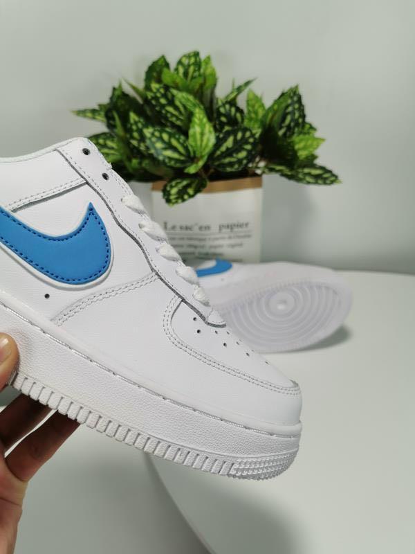 White air force outlet blue tick