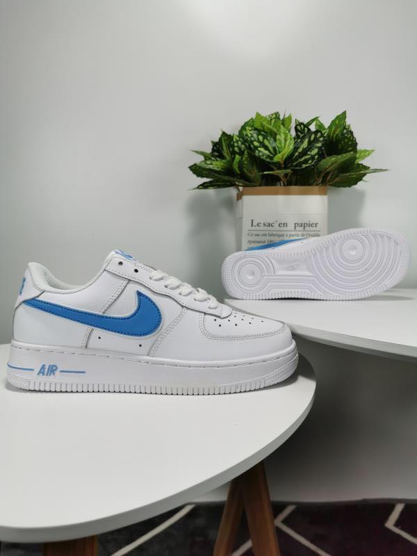 White air force cheap 1 with blue tick